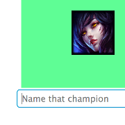 guess that LoL champion game
